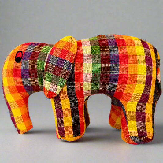 Eliy the Elephant (Red check style)