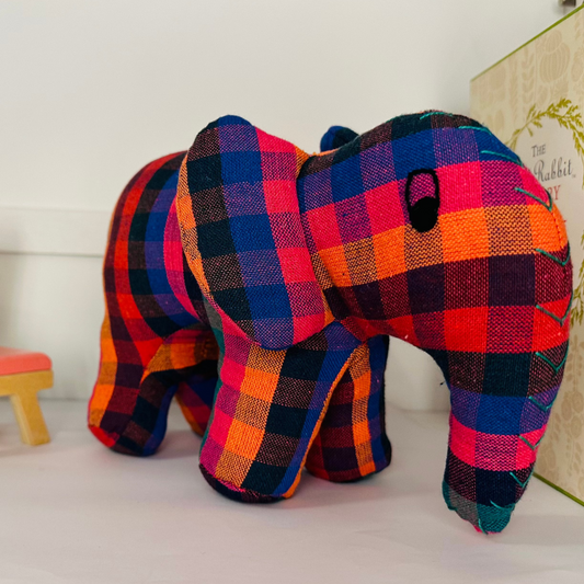 Eliy the Elephant (Red and blue mix)