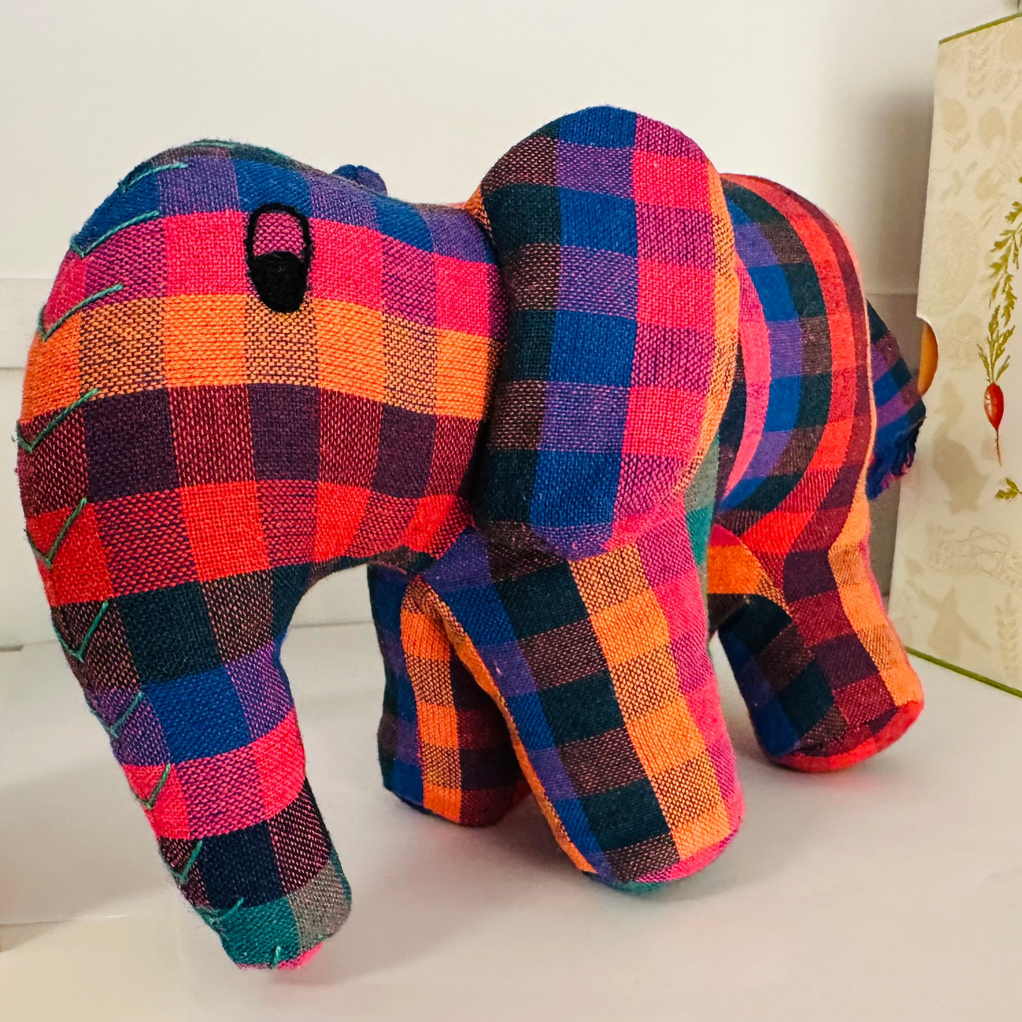 Eliy the Elephant (Red and blue mix)